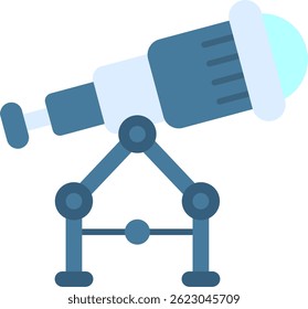 Línea de telescopio Vector Icon Design