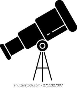 Línea de telescopio Vector Icon Design