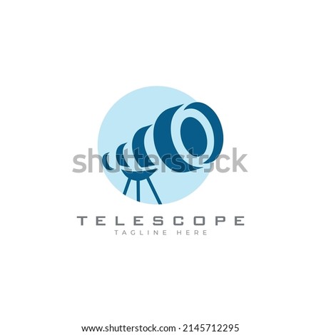 telescope logo design concept monogram 