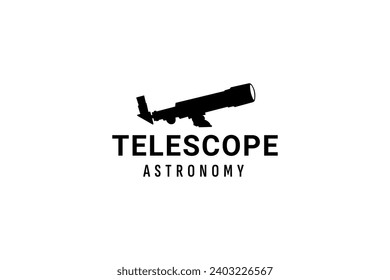 telescope logo vector icon illustration