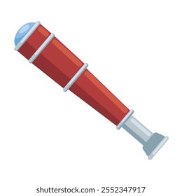 projeto isolado do ícone náutico do telescópio