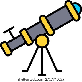 Telescope New Creative Icon Design Vektor
