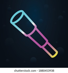 Telescope nolan icon. Simple thin line, outline vector of seaside icons for ui and ux, website or mobile application