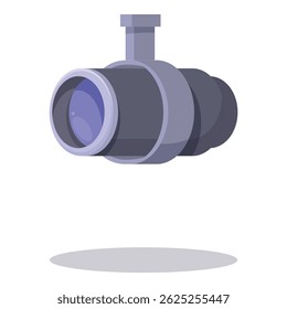 Telescópio está observando o espaço com lentes grandes para exploração astronômica e descoberta de galáxias