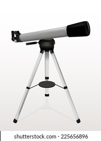 Telescope on support