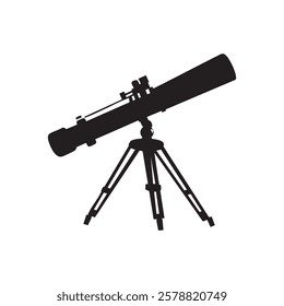 A telescope is on a tripod