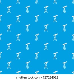 Telescope pattern repeat seamless in blue color for any design. Vector geometric illustration