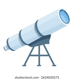 Telescope pointing at the sky for space exploration and astronomical observation