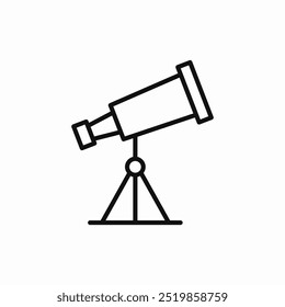 Teleskop Wissenschaft Symbol Vektor