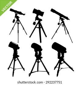 Telescope Silhouette Vector