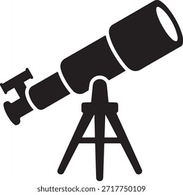 telescope silhouette vector Telescopic Instrument Silhouette Design
