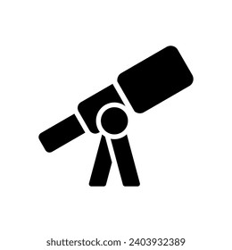 Teleskop einfache Symboldesign-Vorlage