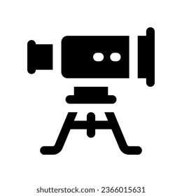 telescope solid icon. vector icon for your website, mobile, presentation, and logo design.