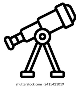 Telescope space technology object illustration