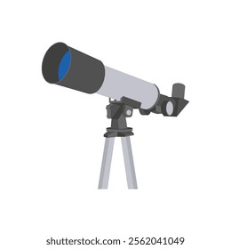 Telescope, Space Vector Illustration, Isolated