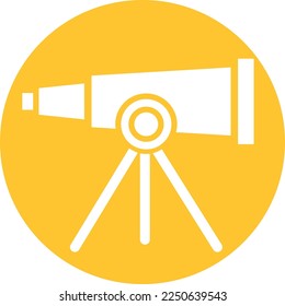 Telescope, spyglass, Vector Icon which is suitable for commercial work and easily modify or edit it

