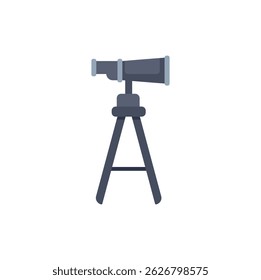 Telescope standing on a tripod, a tool for watching distant objects, observing stars and planets