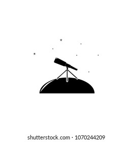 telescope and stars icon. Element of space illustration. Premium quality graphic design icon. Signs and symbols collection icon for websites, web design, mobile app on white background