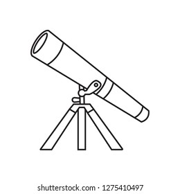 Telescope symbol icon vector