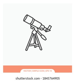 Telescope symbol Icon Vector Illustration