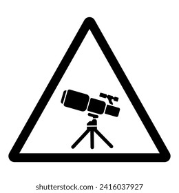 Telescope Symbol Sign,Vector Illustration, Isolate On White Background Label. EPS10