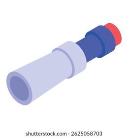 Tubo de telescópio para observação a longa distância, equipamento de astronomia está observando