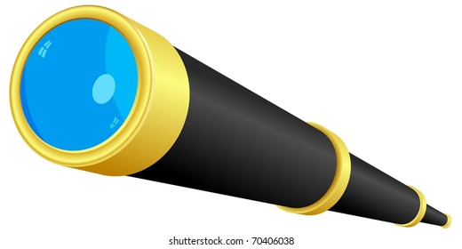 telescope. vector
