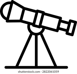 Telescope Vector Design Icon Style
