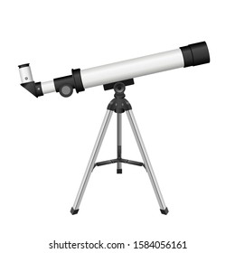 Telescope vector design illustration isolated on white background