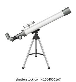 Telescope vector design illustration isolated on white background