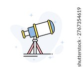 Telescope Vector Fill outline Icons Eps 10 File