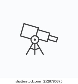 Conjunto de iconos planos de Vector de telescopio.eps