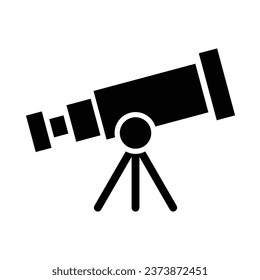 Telescope Vector Glyph Icon For Personal And Commercial Use.
