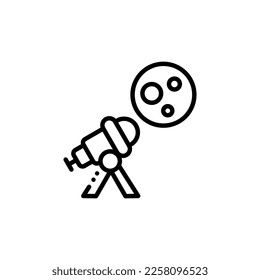 Teleskop-Vektorgrafik-Symbol