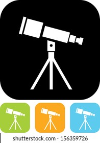 Telescope vector icon 