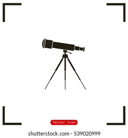 telescope vector icon
