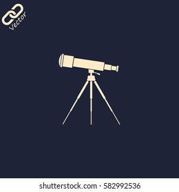 telescope vector icon