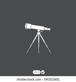 telescope vector icon