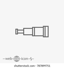 telescope vector icon