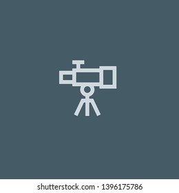 Telescope vector icon. Telescope concept stroke symbol design. Thin graphic elements vector illustration, outline pattern for your web site design, logo, UI. EPS 10.