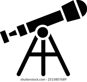 Ilustración de diseño de icono de Vector de telescopio