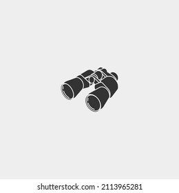 Telescope vector icon illustration sign