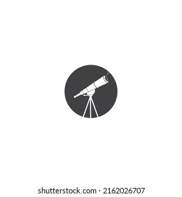 Telescope vector icon illustration simple design