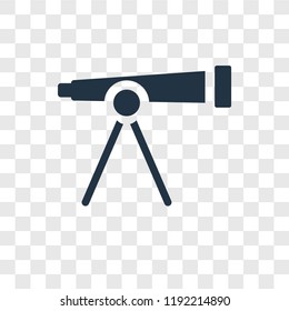 Telescope vector icon isolated on transparent background, Telescope transparency logo concept