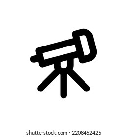 Telescope vector icon in Line Art Style for Design, Presentation, Website or Apps Elements