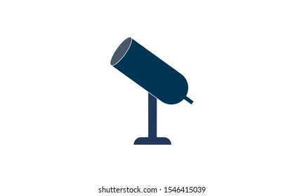  telescope vector icon on white background.