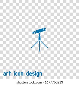 telescope vector icon on white background