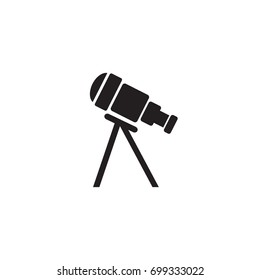 Telescope vector icon simple