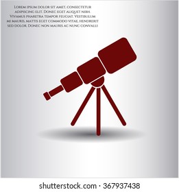Telescope vector icon or symbol
