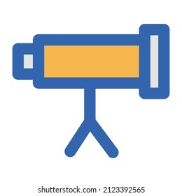 Telescope Vector icon which is suitable for commercial work and easily modify or edit it

